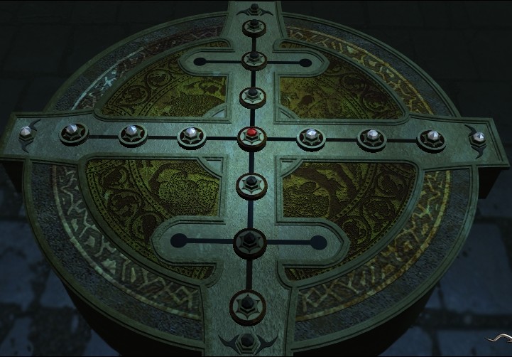 Lösung vom Schieberätsel im Glockenturm (Black Mirror 1 Screenshot)