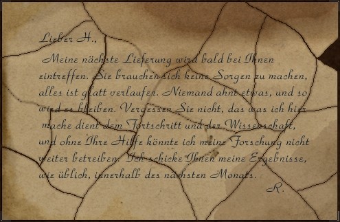 Richtige Anordnung der Teile des Briefs (Black Mirror 1 Screenshot)