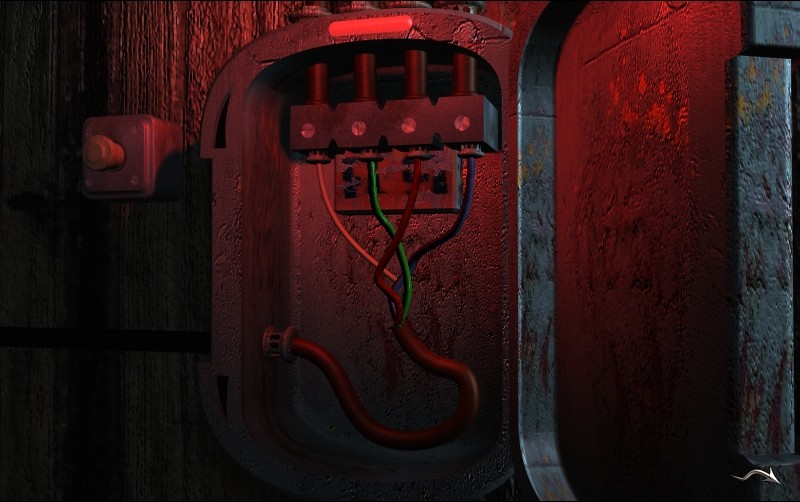 Richtige Kabelverbindung im Verteilerkasten (Black Mirror 1 Screenshot)